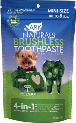 Brushless Toothpaste Mini Dental Dog Treats, 4-oz bag, count varies