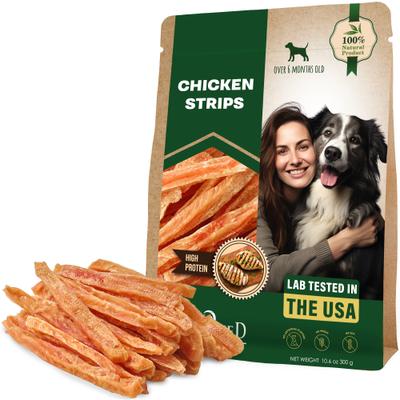 Natural Pet Dried Snacks Chicken Strips & Meat Sticks Human Grade Rawhide Free & Grain-Free Jerky Dog Treats, 10.6-lb bag