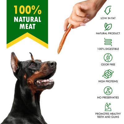 Natural Pet Dried Snacks Chicken Strips & Meat Sticks Human Grade Rawhide Free & Grain-Free Jerky Dog Treats, 10.6-lb bag