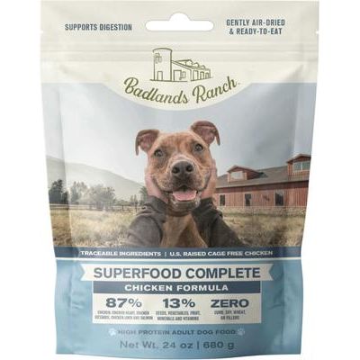 Alimento para perros Superfood Complete Variety Pack, sin cereales, secado al aire, bolsa de 11.5 oz, caja de 3