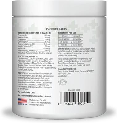 Calming Well Bites Dog Supplement, 60 count