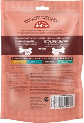 Proteins Rolls with Real Venison Highly Digestible Rawhide Dog Treat Chew, Small, 6 count
