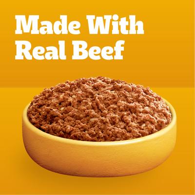 Chopped Ground Dinner Variety Pack Featuring Bacon Wet Dog Food, 3.5-oz pouch, bundle of 16