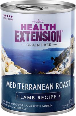 Mediterranean Roast Lamb Recipe Grain-Free Wet Dog Food, 12.5-oz can, case of 12
