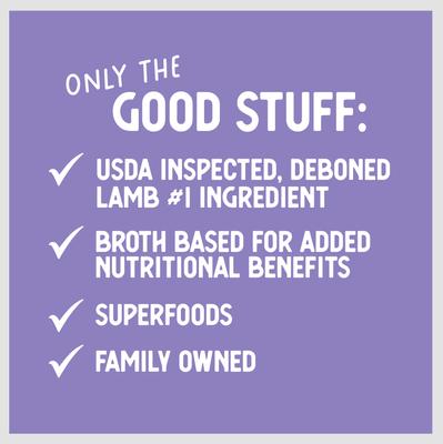 Mediterranean Roast Lamb Recipe Grain-Free Wet Dog Food, 12.5-oz can, case of 12