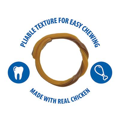 Chicken Flavored Dental Rings Senior Dog Treats, 9.8-oz bag