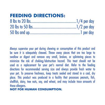 Chicken Flavored Dental Rings Senior Dog Treats, 9.8-oz bag