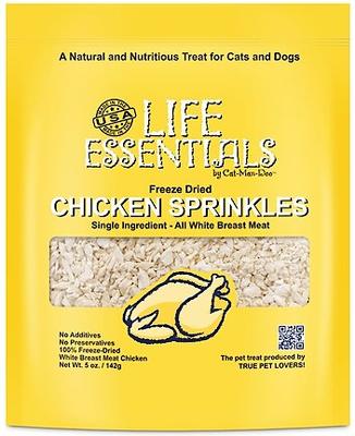 Life Essentials Freeze-Dried Chicken Sprinkles Dog & Cat Treats, 3-oz bag