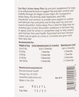 Aches Away Plus Soft Chew for Medium & Large Dogs, 90 count