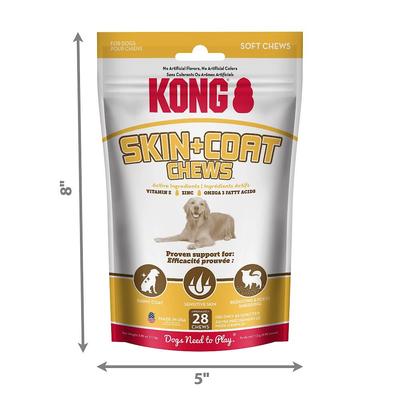 Soft Chew Skin & Coat Supplement for Dogs, 28 Pieces