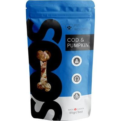 Golosinas de salmón para perros, bolsa de 4 oz