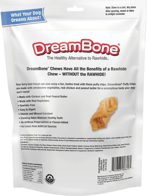 Puffy Chips Peanut Butter Dog Treat, 8.8-oz bag, 18 count