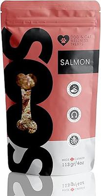 Salmon Jerky Dog Treats, 4-oz bag