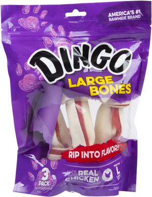 Large Bones Chicken Flavor Dog Treat, Large, 3 count