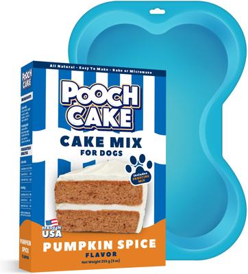 Basic Starter Pumpkin Cake Mix & Cake Mold Kit Dog Birthday Cake, 9-oz box
