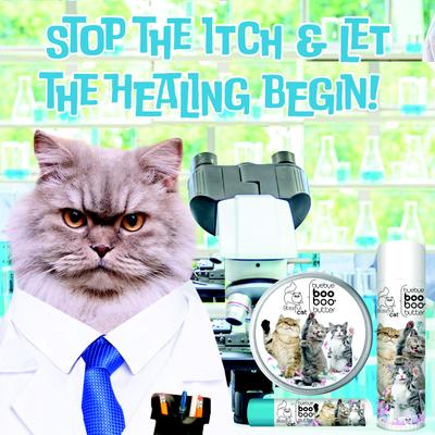 Crema para patas de gato Boo Boo, lata de 2 onzas líquidas