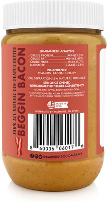Banging Bacon Buddy Budder Dog Lickable Treats, 17-oz jar