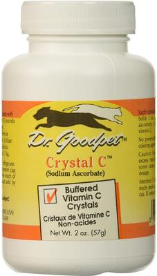 Crystal C Buffered Vitamin C Crystals Dog & Cat Supplement, 2-oz jar