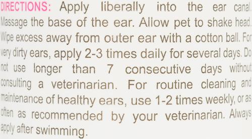 Ear Cleaning Solution for Dogs & Cats, 16-fl oz bottle