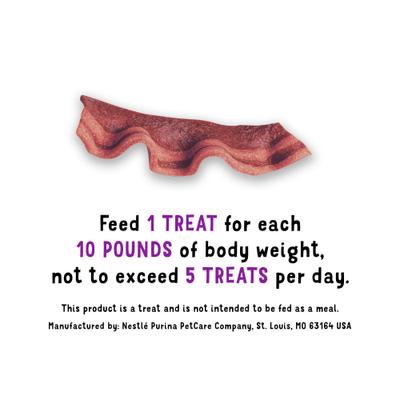 Strips Beef & Bacon Flavor Dog Treats, 6-oz