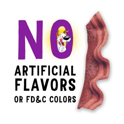 Strips Beef & Bacon Flavor Dog Treats, 6-oz