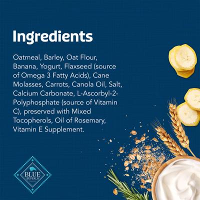 Health Bars Baked with Banana & Yogurt Dog Treats, 16-oz