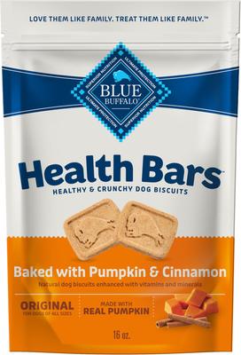 Health Bars Baked with Pumpkin & Cinnamon Dog Treats, 16-oz