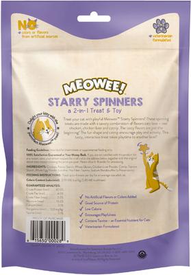 Starry Spinners with Real Chicken, Chicken Liver & Catnip Crunchy Cat Treat, 1.25-oz bag