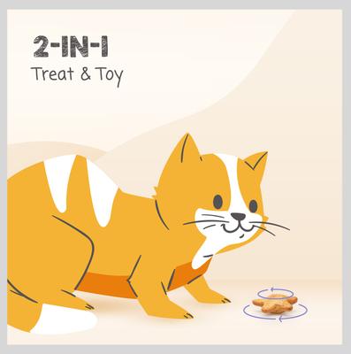 Starry Spinners with Real Chicken, Chicken Liver & Catnip Crunchy Cat Treat, 1.25-oz bag