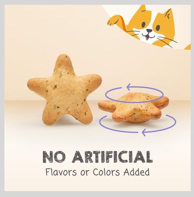 Starry Spinners with Real Chicken, Chicken Liver & Catnip Crunchy Cat Treat, 1.25-oz bag