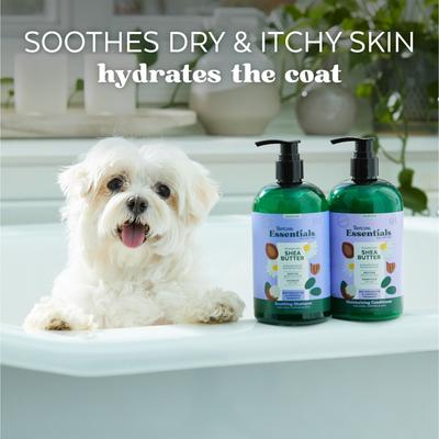 Essentials Soothing Shea Butter Dog Shampoo, 16-fl oz bottle