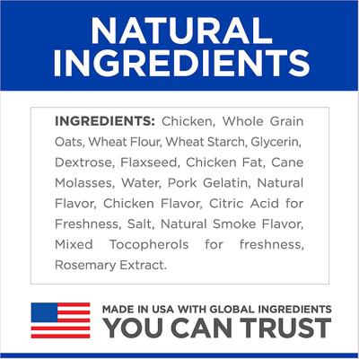 Natural with Real Chicken Soft & Chewy Training Dog Treats, 3-oz bag, bundle of 6