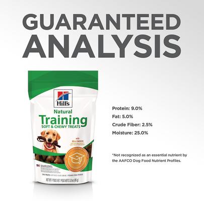 Natural with Real Chicken Soft & Chewy Training Dog Treats, 3-oz bag, bundle of 6