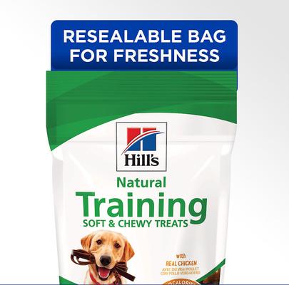 Natural with Real Chicken Soft & Chewy Training Dog Treats, 3-oz bag, bundle of 6