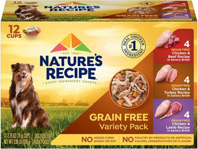 Bundle: Nature's Recipe Prime Blends Variety Pack + Original Variety Pack Wet Dog Food