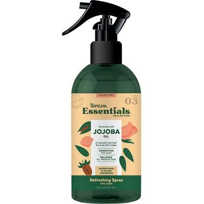 Spray desodorante acondicionador Essentials con aceite de jojoba para perros, botella de 8 onzas líquidas