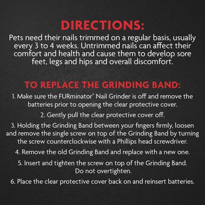 Nail Grinder Replacement Bands, 6-pack