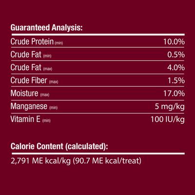 Deliciosas tazas masticables para perros con mantequilla de maní y sin cuero crudo, 5 unidades