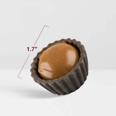 Deliciosas tazas masticables para perros con mantequilla de maní y sin cuero crudo, 5 unidades