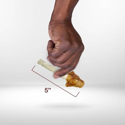 Triple Flavor Wings Sirloin, Lamb, & Chicken Highly Digestible Rawhide Dog Treat Chews, 10 count