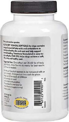 Bundle: Nutri-Vet Fish Oil Dog Softgels, 100 count + Nutri-Vet Shed Defense Dog Soft Chews, 5.3-oz bag