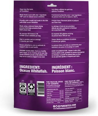 Ocean Whitefish Freeze-Dried Raw Dog Treats, 7.0-oz