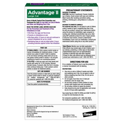 Bundle: Advantage II Flea Spot Treatment for Cats, over 9-lbs + Household Spot & Crevice Spray