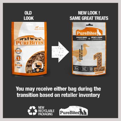 Duck Liver Freeze-Dried Raw Dog Treats, 2.6-oz bag