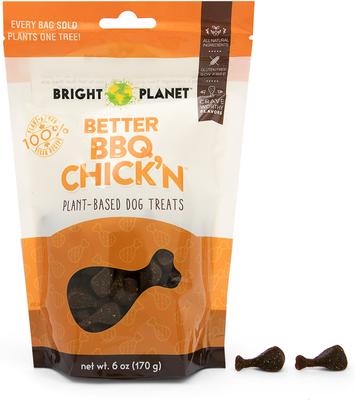 Better BBQ Chick'n Plant-Based Dog Treats, 6-oz bag