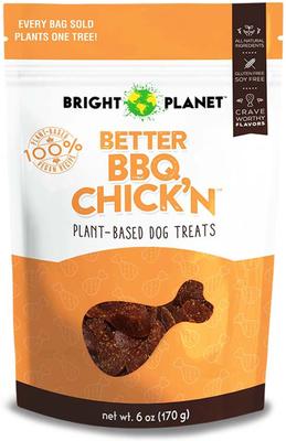 Better BBQ Chick'n Plant-Based Dog Treats, 6-oz bag