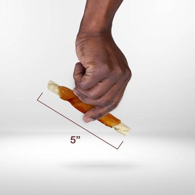 Triple Flavor Ribs Sirloin, Lamb, & Chicken Highly Digestible Rawhide Dog Treat Chews, 10 count