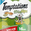 Bundle: Temptations MixUps Catnip Fever Flavor, 16-oz bag + Meowmaid Salmon & Tuna Flavors Soft & Crunchy Cat Treats