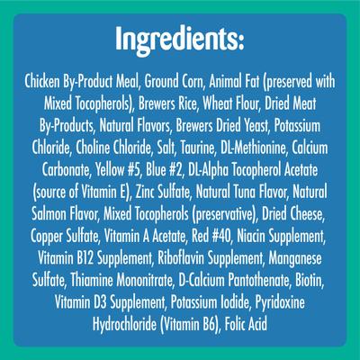 Bundle: Temptations MixUps Catnip Fever Flavor, 16-oz bag + Meowmaid Salmon & Tuna Flavors Soft & Crunchy Cat Treats