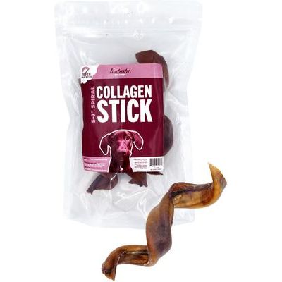 Masticables espirales de colágeno para perros de 5 a 7 pulgadas, 3 unidades